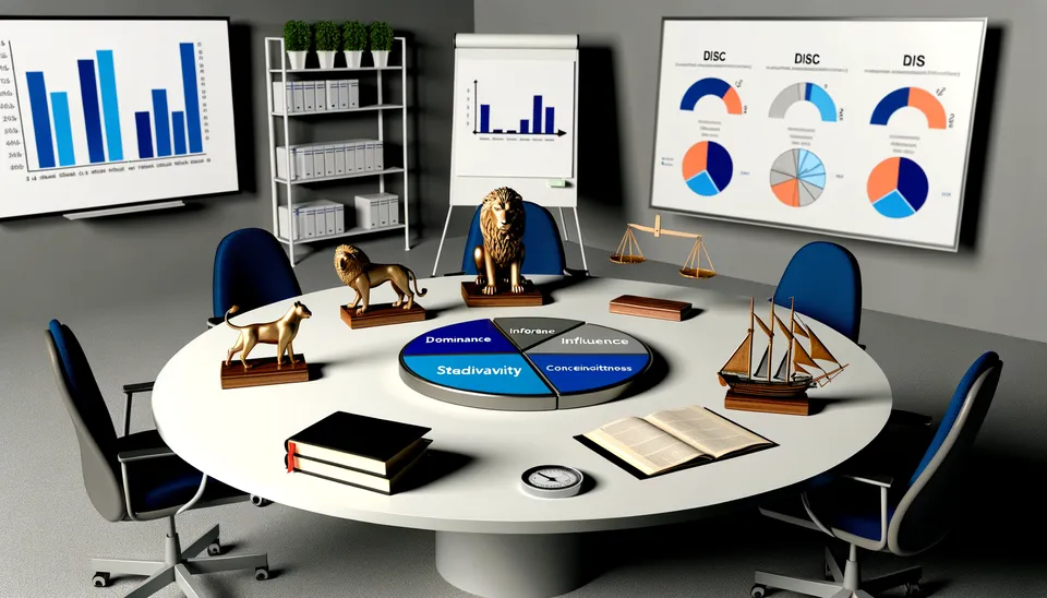 Säljteam diskuterar DISC kommunikationsstilar.